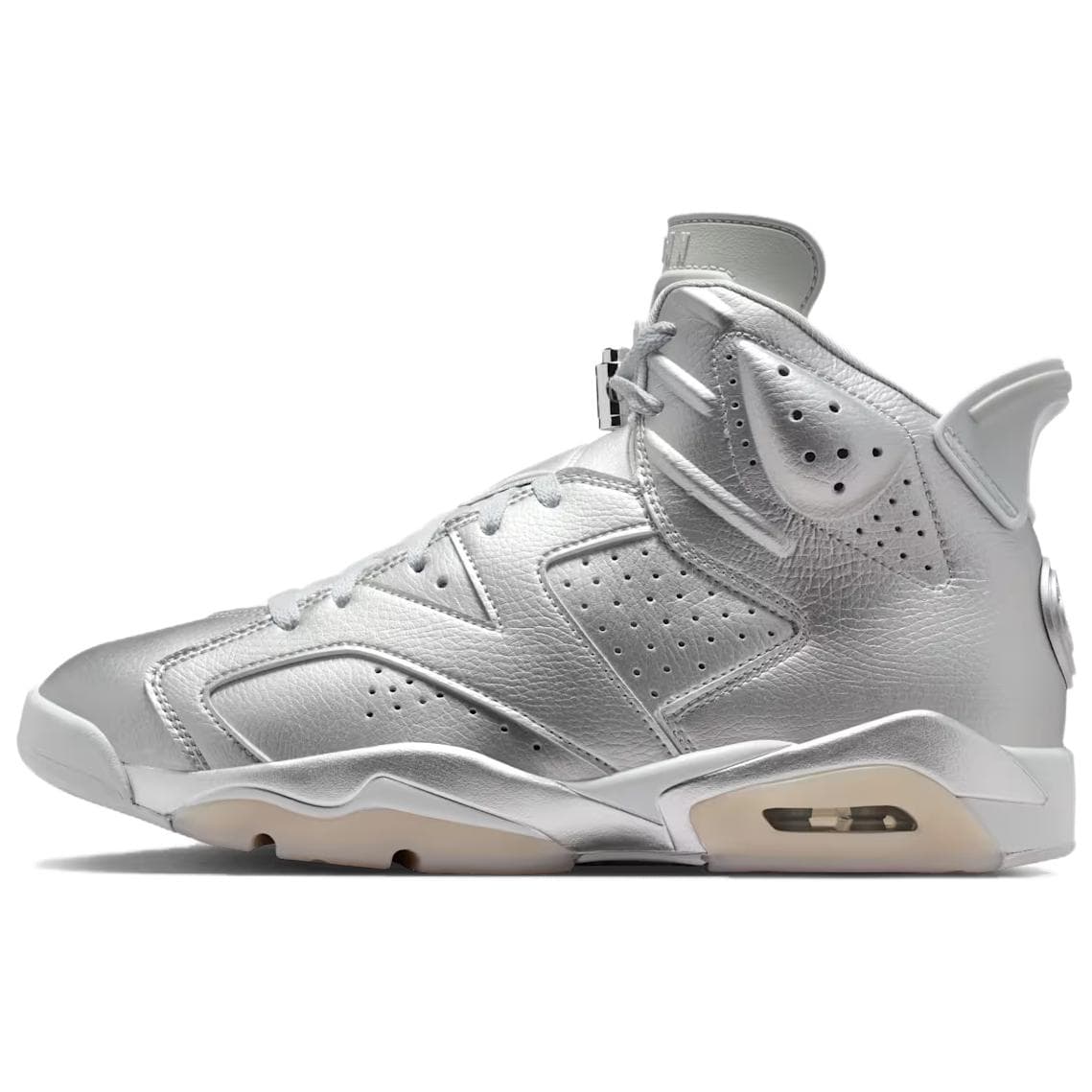 Ретро баскетбольные кроссовки PSG X Jordan Air Jordan 6 Устойчивые к истиранию высокие ретро-баскетбольные кроссовки Мужские Серебряные - изображение 1