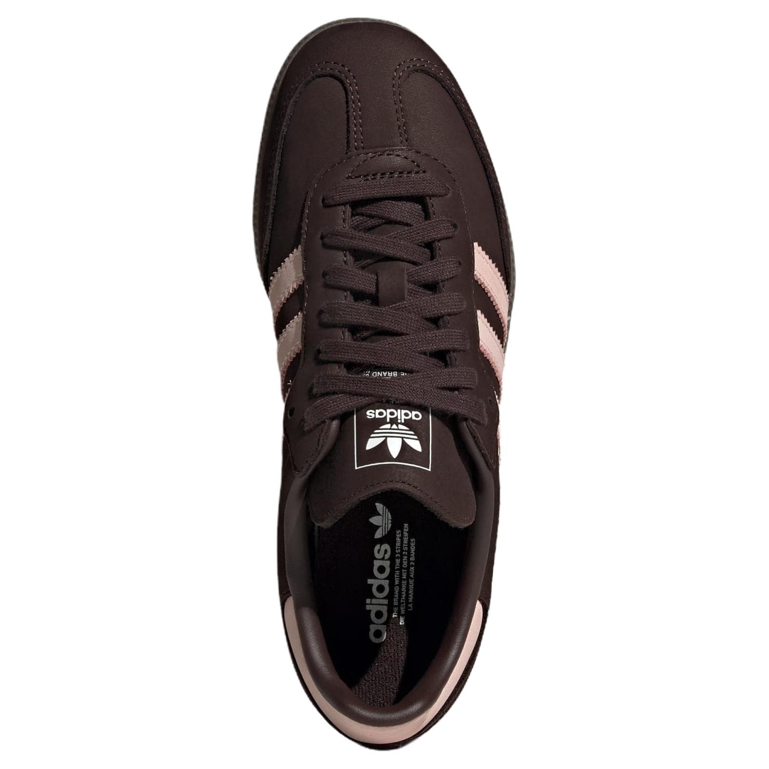 Кроссовки Adidas Originals Samba OG Кеды немецкой армии (GAT) Женские Темно-коричневые - изображение 5