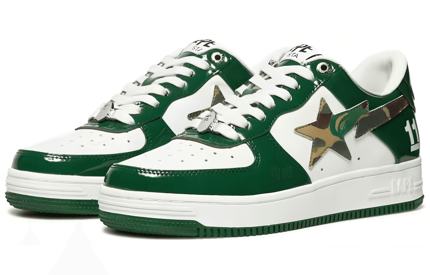 Кроссовки A BATHING APE STA White Green - изображение 2