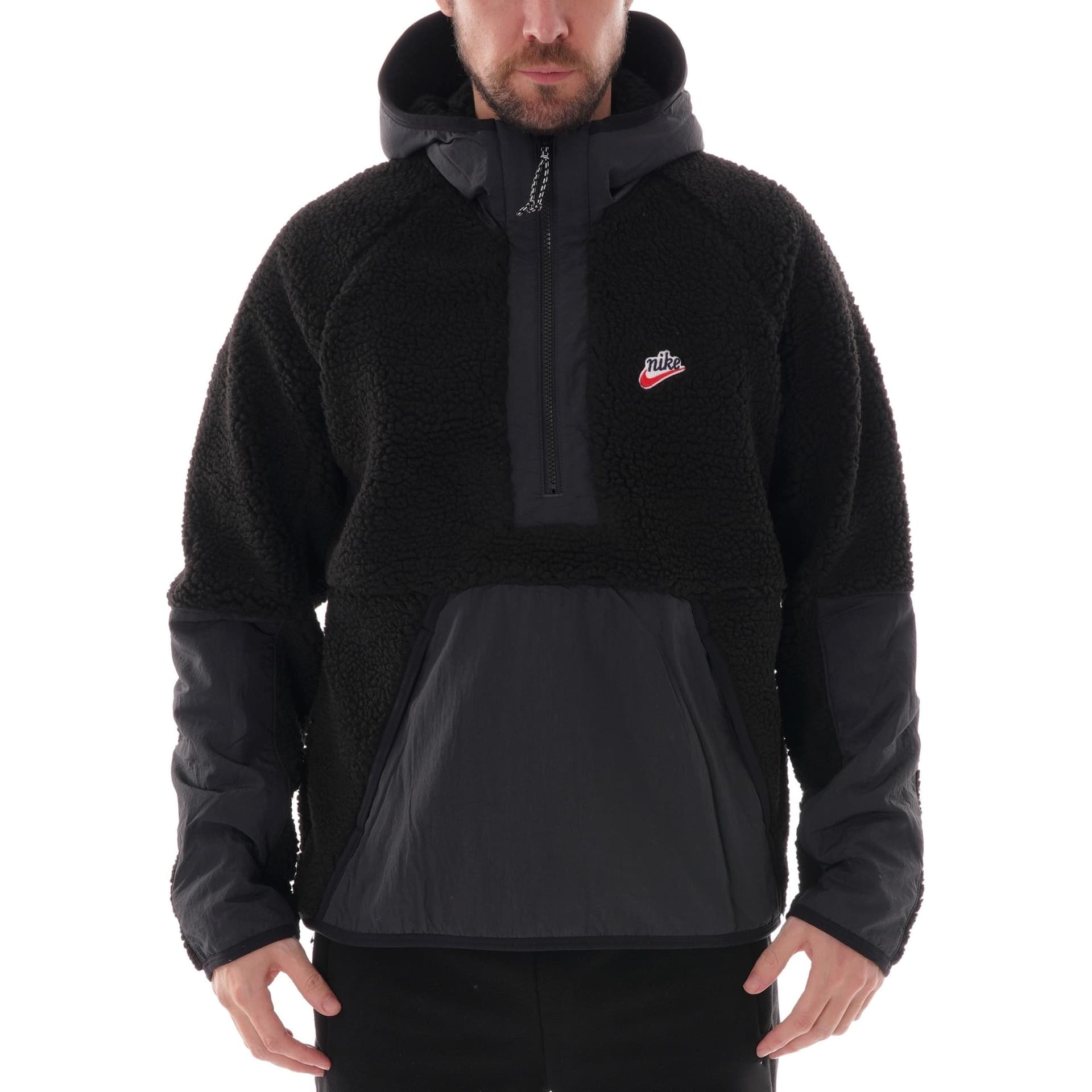 Nike Retro Logo Fleece Jacket Black - изображение 3