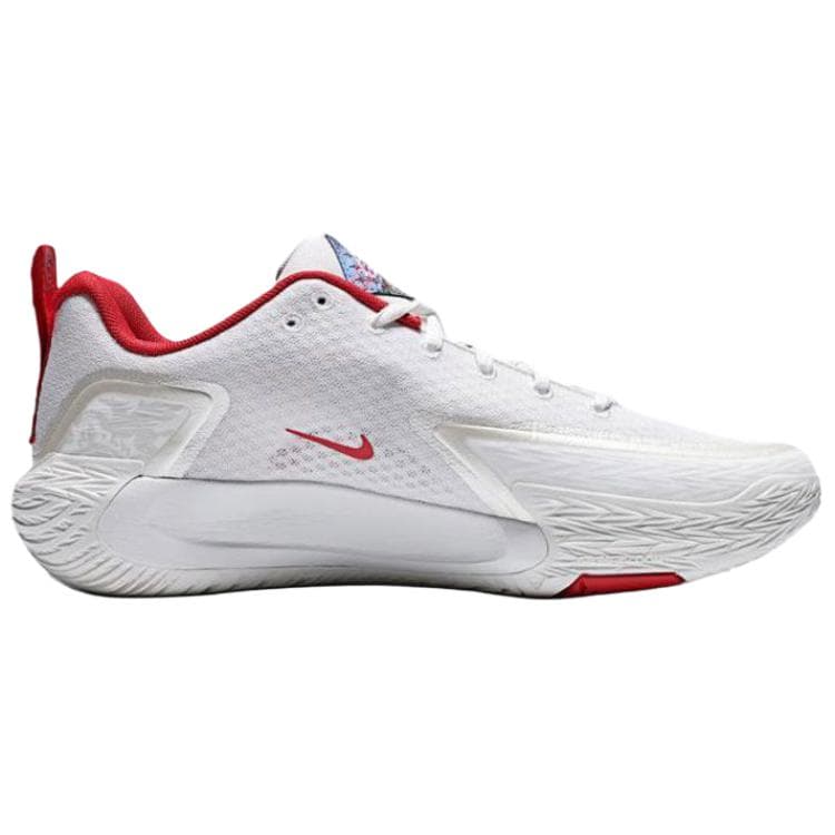 Кроссовки для баскетбола Nike S.T. GLOW Low Топ Баскетбольные кроссовки Мужские Белые Красные - изображение 2