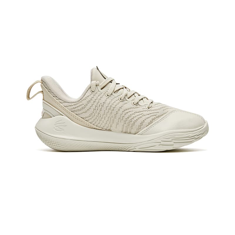 Кроссовки для баскетбола Under Armour Curry Flow 12 Удобные Баскетбольные Кроссовки Бежевые Детские - изображение 4
