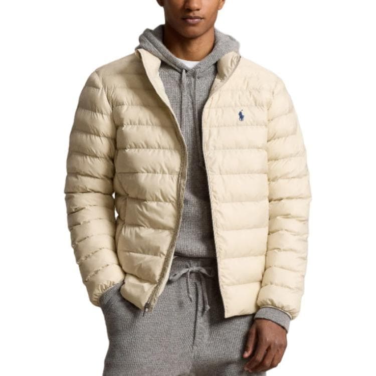 Зимняя куртка пуховик Polo Ralph Lauren Пуховая куртка Мужской Бежевый - изображение 3