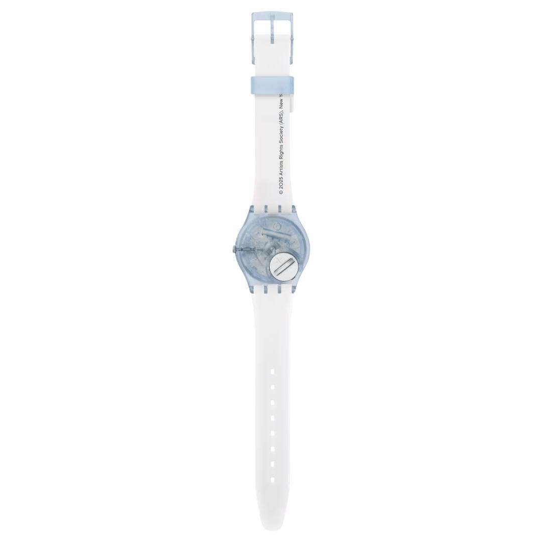 Часы SWATCH X GUGGENHEIM Кварцевый механизм 30 м водонепроницаемость женские часы 34 мм многоцветный циферблат - изображение 3
