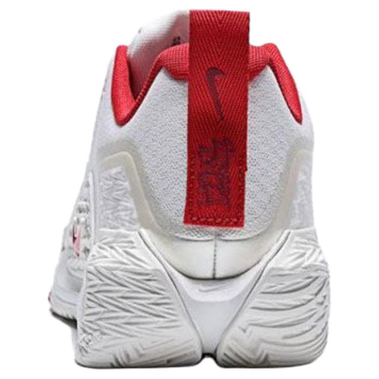 Кроссовки для баскетбола Nike S.T. GLOW Low Топ Баскетбольные кроссовки Мужские Белые Красные - изображение 4