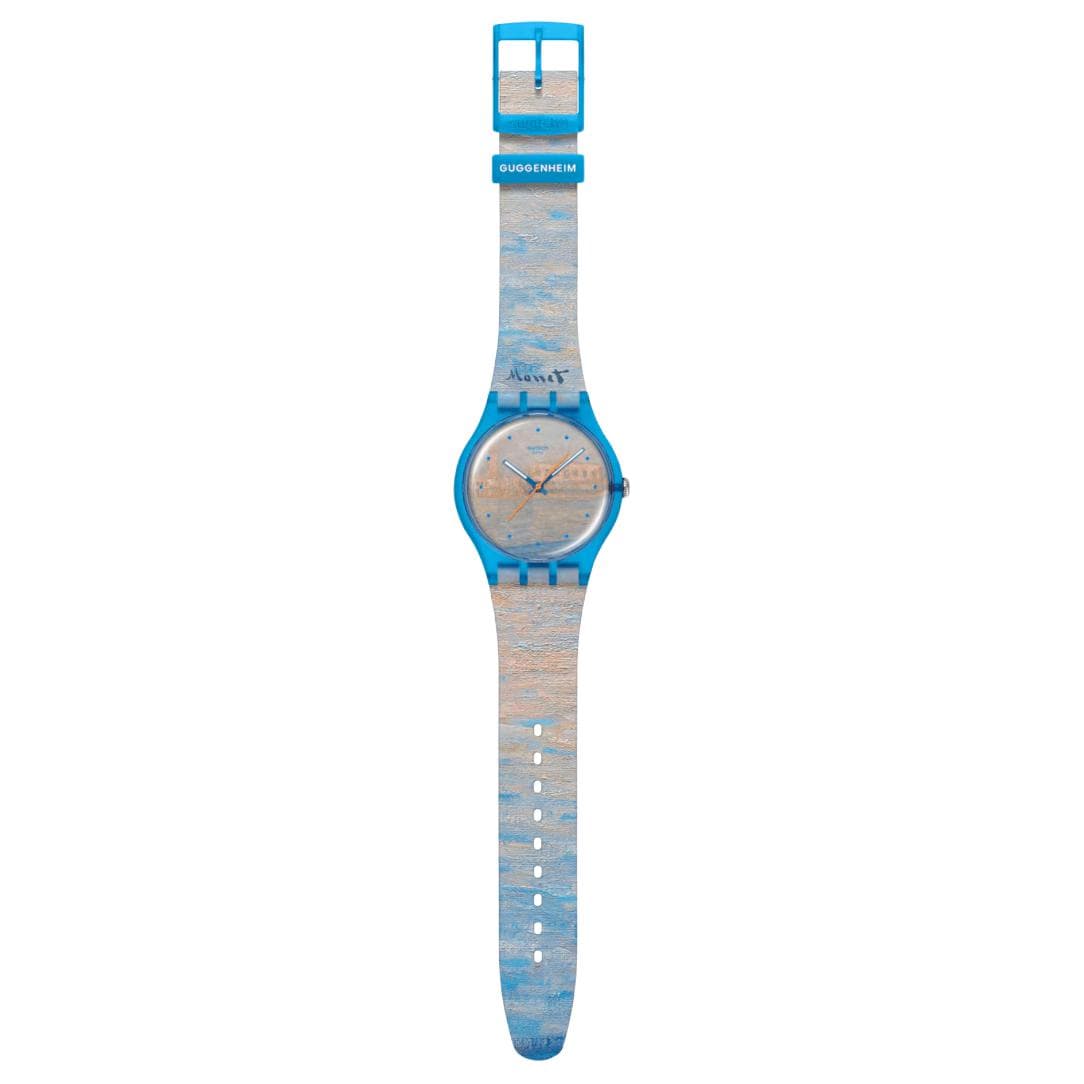 Часы SWATCH X GUGGENHEIM Кварцевый механизм водонепроницаемость 30 м мужские наручные часы 41 мм многоцветный циферблат - изображение 2
