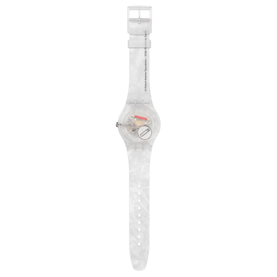 Часы SWATCH X GUGGENHEIM Кварцевый механизм водонепроницаемость 30 м мужские наручные часы 41 мм многоцветный циферблат - изображение 3