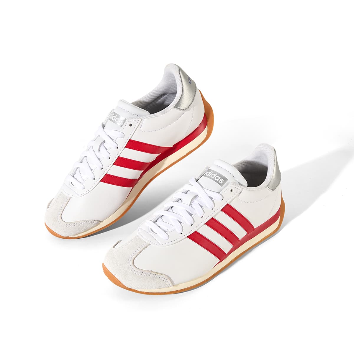 Кроссовки для бега Adidas RUNVISTA Легкая беговая обувь Женская Белая Красная - изображение 4
