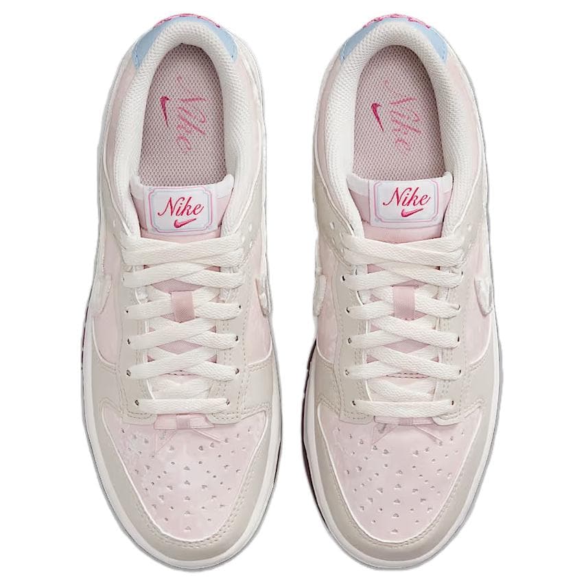 Кроссовки Nike Dunk Low Топ Скейтборд Обувь Женские Бежево-розовый - изображение 4