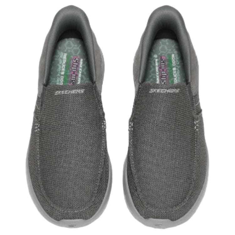 Кроссовки Skechers Удобная Повседневная Обувь для Мужчин Низкий Топ Устойчивая к Износу Серый - изображение 3