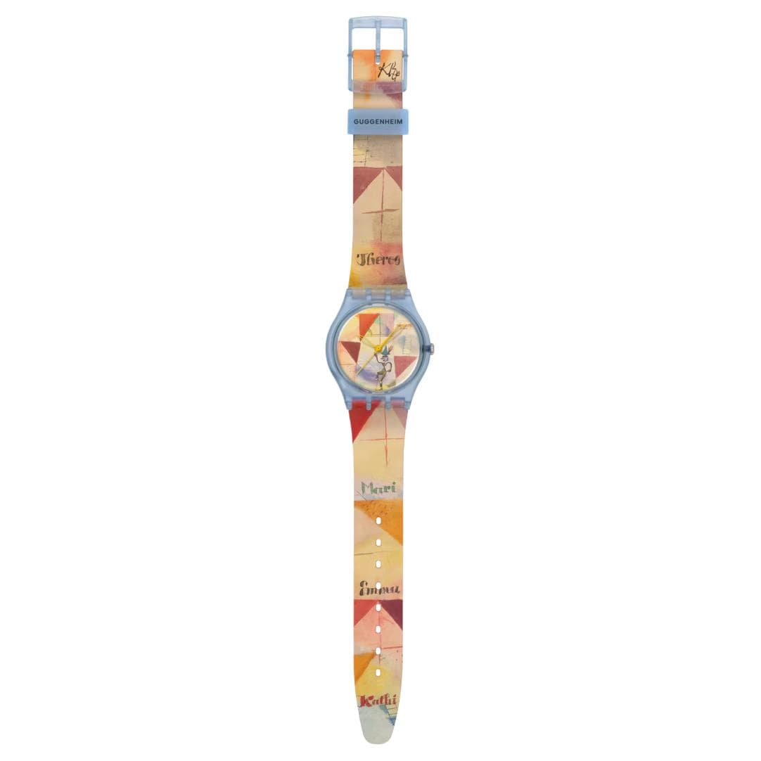 Часы SWATCH X GUGGENHEIM Кварцевый механизм 30 м водонепроницаемость женские часы 34 мм многоцветный циферблат - изображение 2