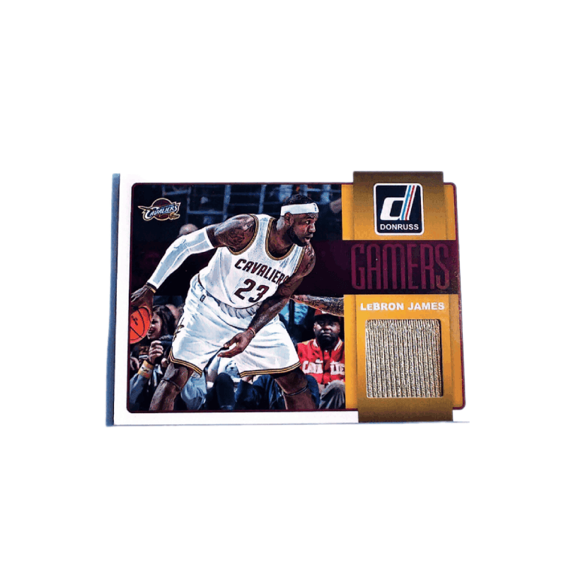 Коллекционные карточки Panini 2014-15 Donruss Леброн Джеймс Личный Материал Джерси Рыцарь Кожа Стоит Собирать. Спортивные Карты - изображение 3