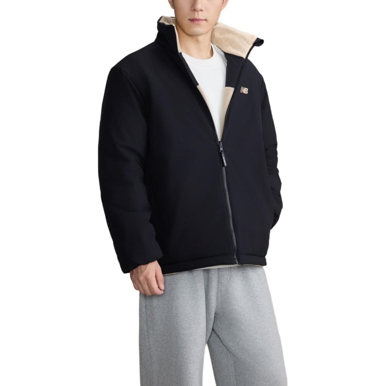 Куртка New Balance Куртки и Пальто Мужские Черные - изображение 3