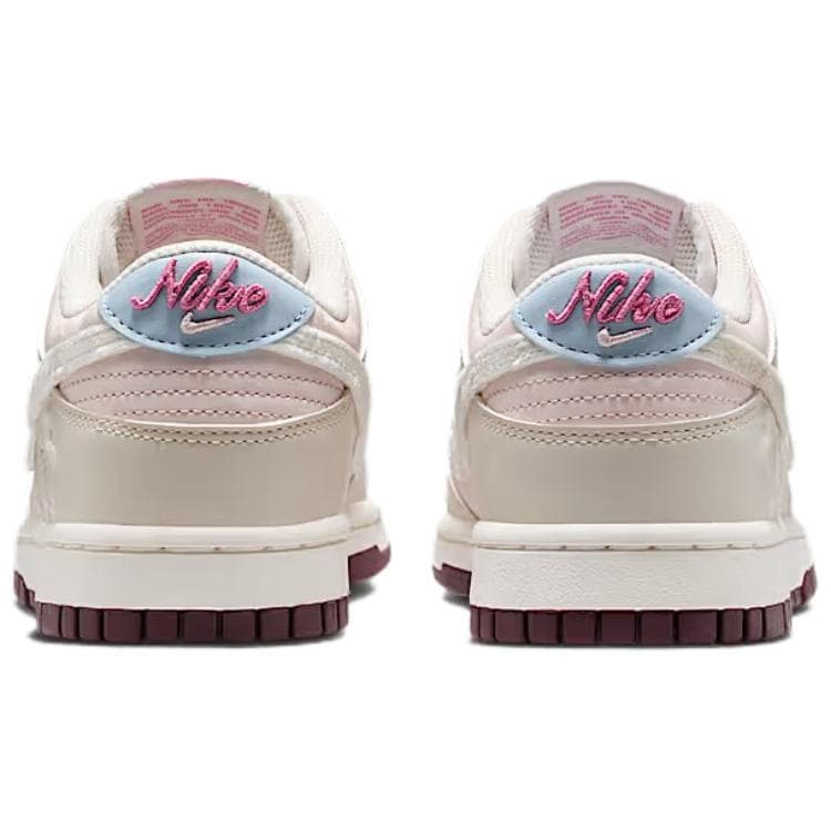 Кроссовки Nike Dunk Low Топ Скейтборд Обувь Женские Бежево-розовый - изображение 5