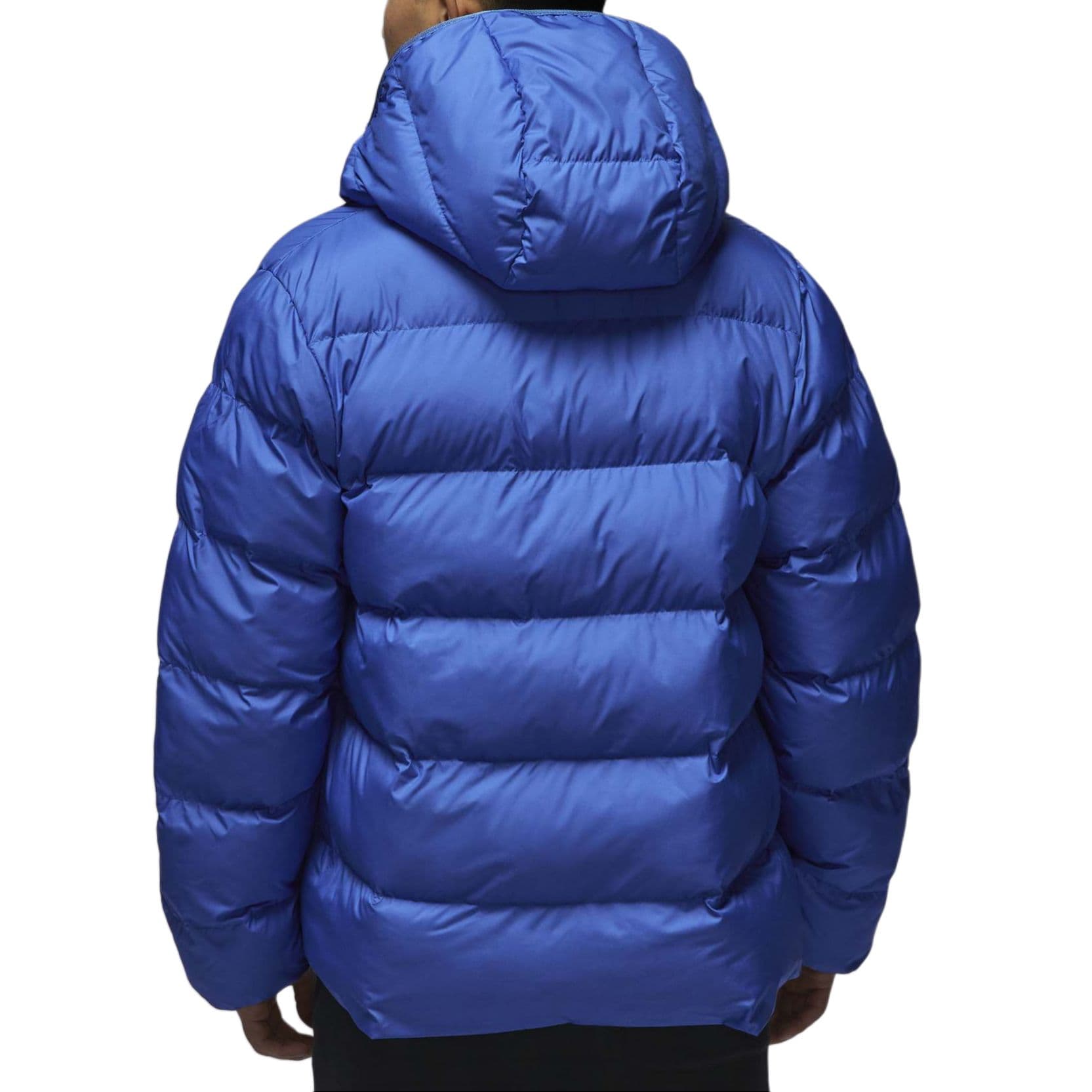 Зимняя куртка пуховик Jordan Brooklyn FW24 Therma-FIT Удобный водонепроницаемый термозащитный хлопковый пуховик с капюшоном Мужской игровой королевский синий - изображение 5
