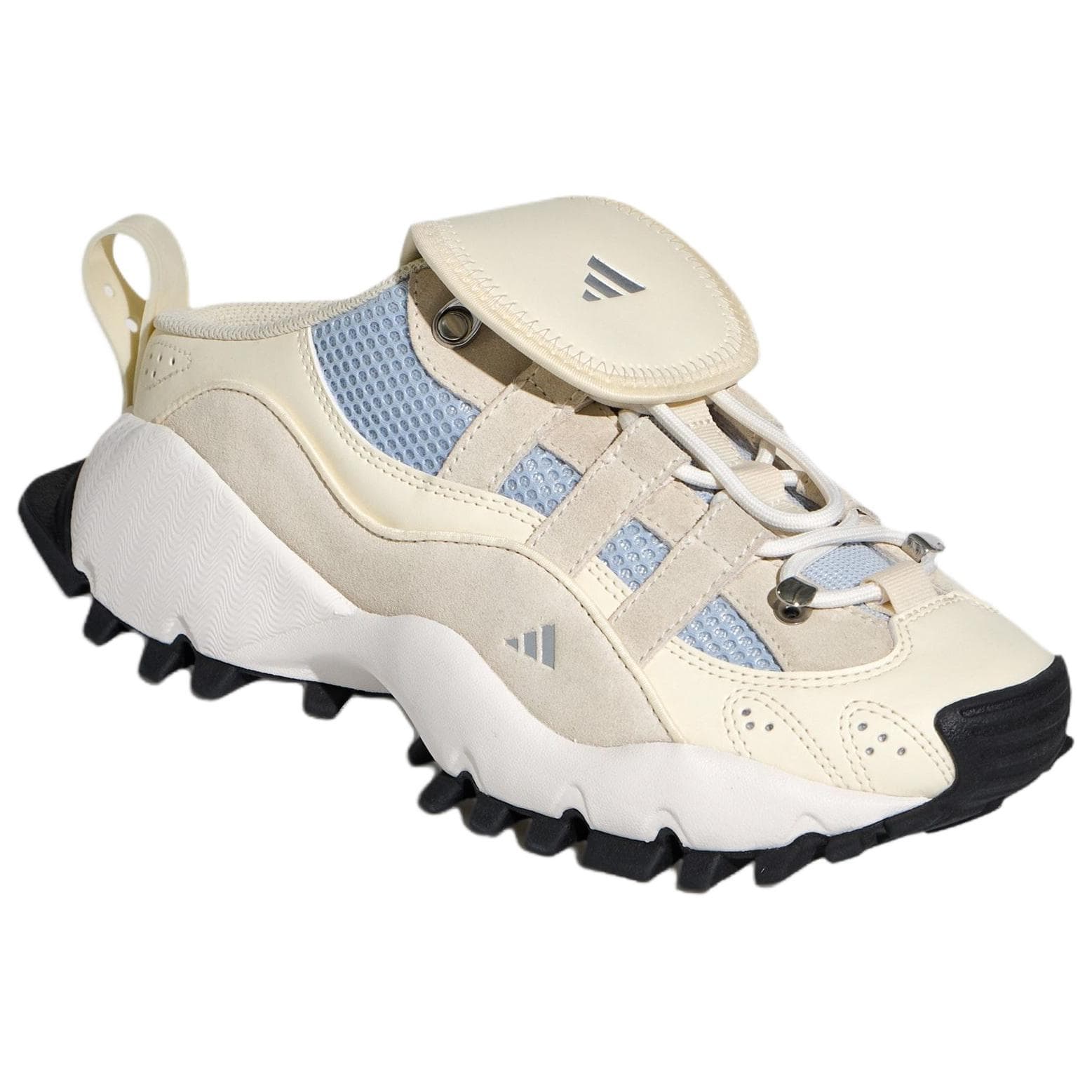 Сандалии Adidas SEEULATER MULE Резиновая подошва Без специальных функций Домашние тапочки Женские Айвори - изображение 3