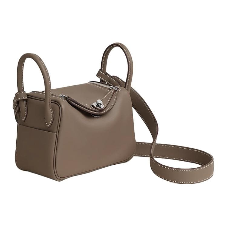 Сумка через плечо HERMES Lindy 12 Swift 18 Etoupe - изображение 2