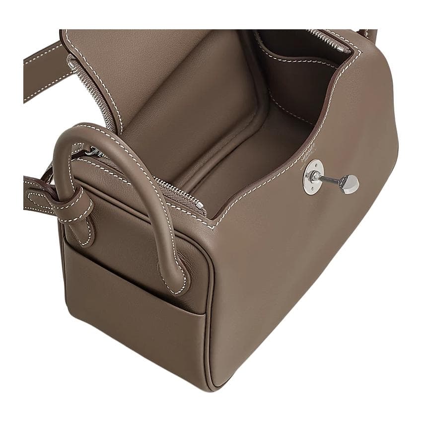 Сумка через плечо HERMES Lindy 12 Swift 18 Etoupe - изображение 3