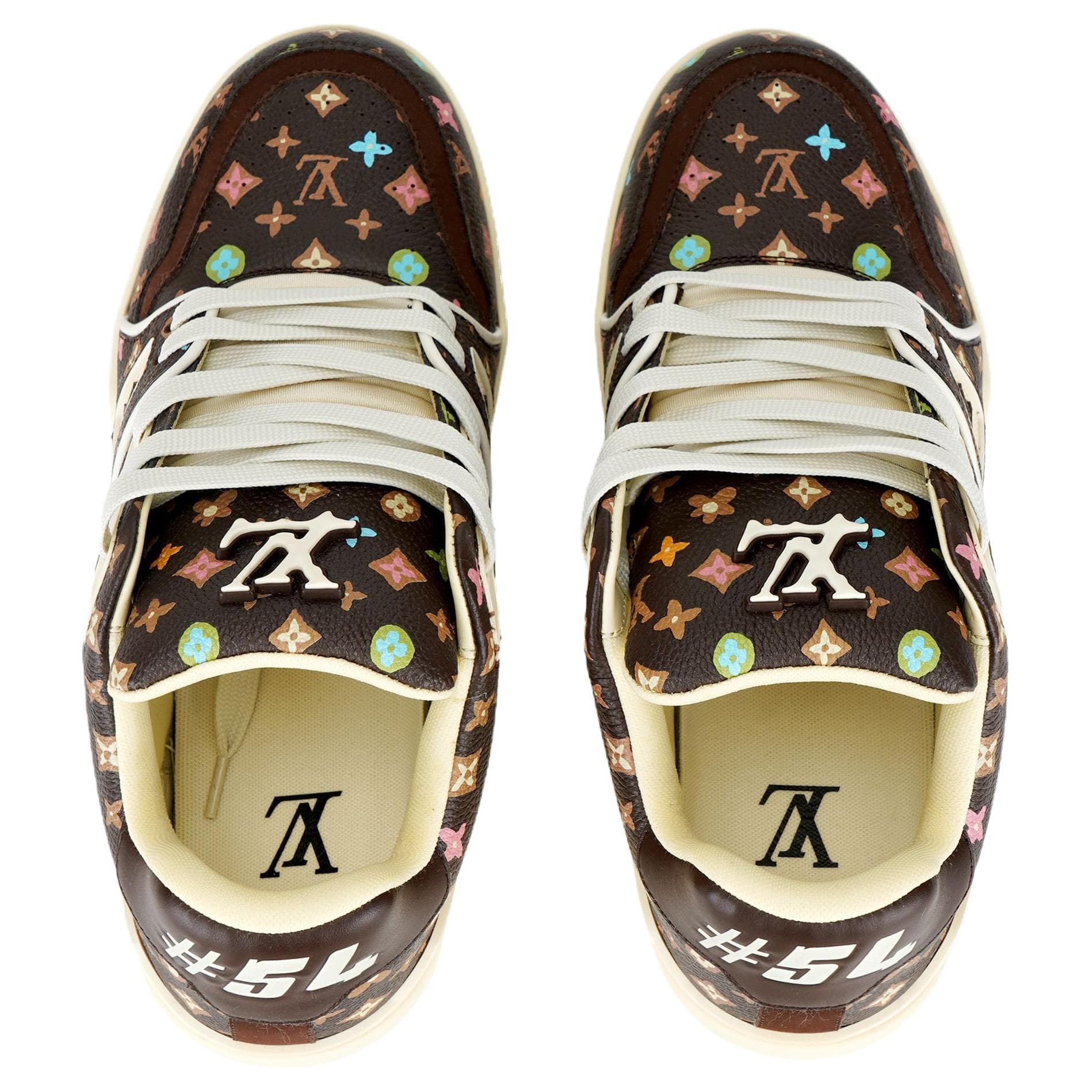Кроссовки Tyler x Louis Vuitton Trainer Low Brown - изображение 3