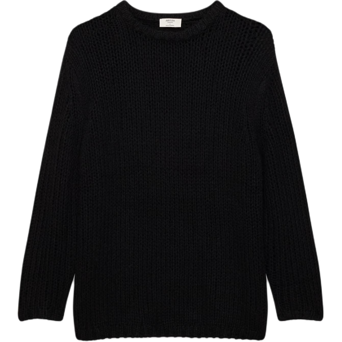 ARITZIA SS26 Сетчатая ткань Плюшевый свитер с круглым узором Oversized средней длины - изображение 1