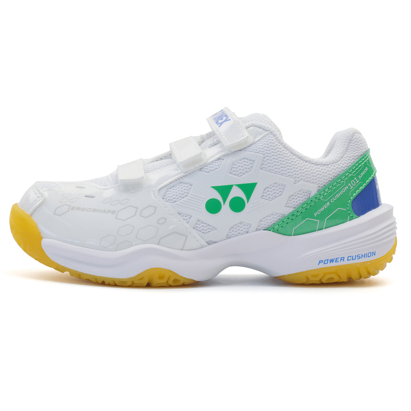 YONEX Амортизирующая стелька Низкий топ Детская тренировочная обувь Белый Зеленый Малыш - изображение 1