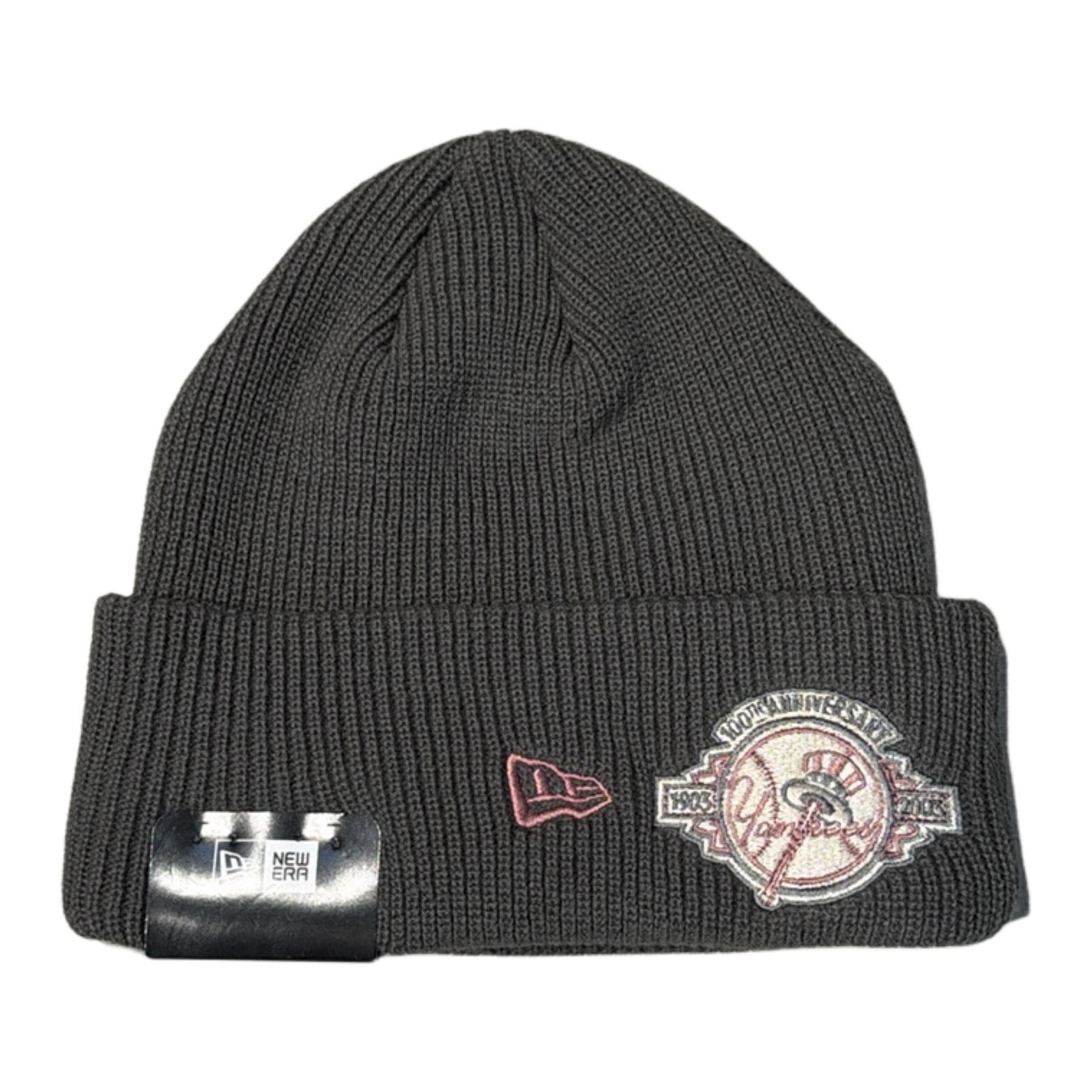 Шапка new era Акрил Вязаная шапка Женские Серый - изображение 3