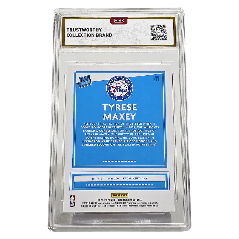 PANINI Maxey Игрок Карта 20 Новые звезды Следующий Год Дюрекс Коллекция Большой Отношение Грейдированные карточки 1 шт - изображение 2