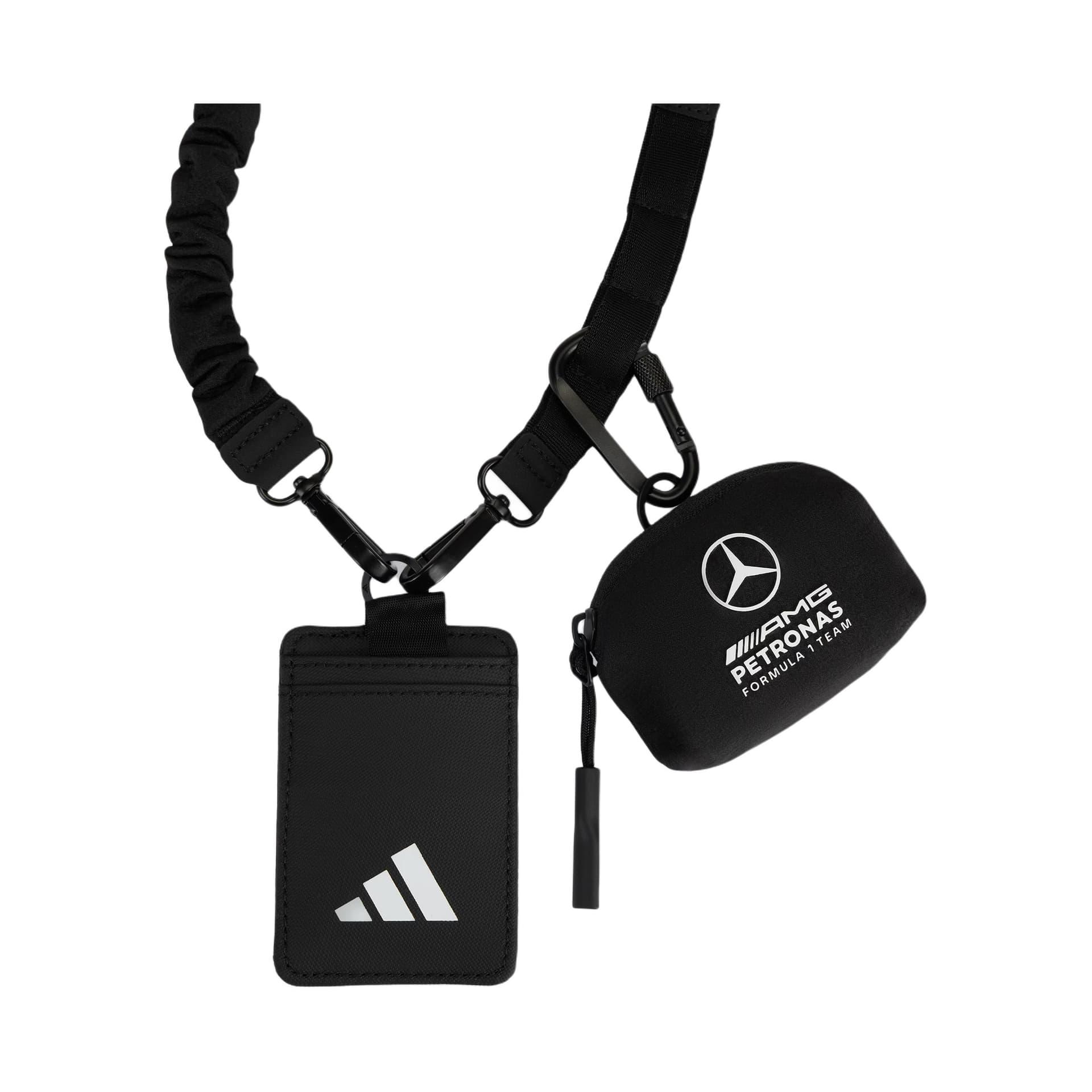 Сумка для наушников Adidas Mercedes-AMG Полиамид Чехлы для наушников Унисекс Черный - изображение 4