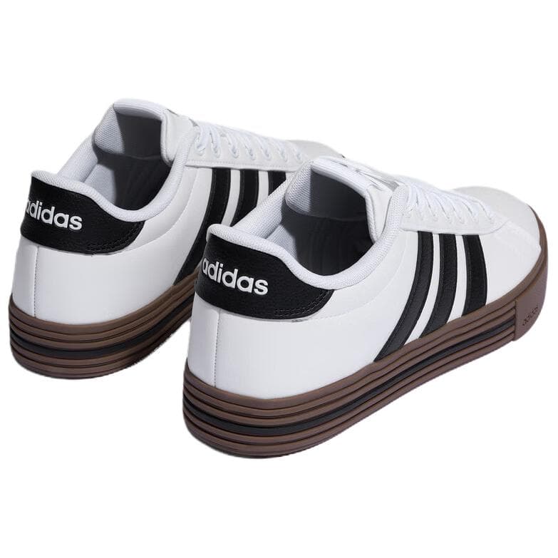 Кроссовки Adidas DAILY 4,0 Синтетическая кожа Low Топ Скейтборд Обувь Унисекс Белый черный - изображение 4