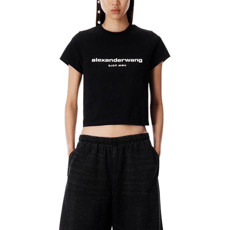 Футболка Alexander Wang Черные Женские T-рубашки - изображение 1