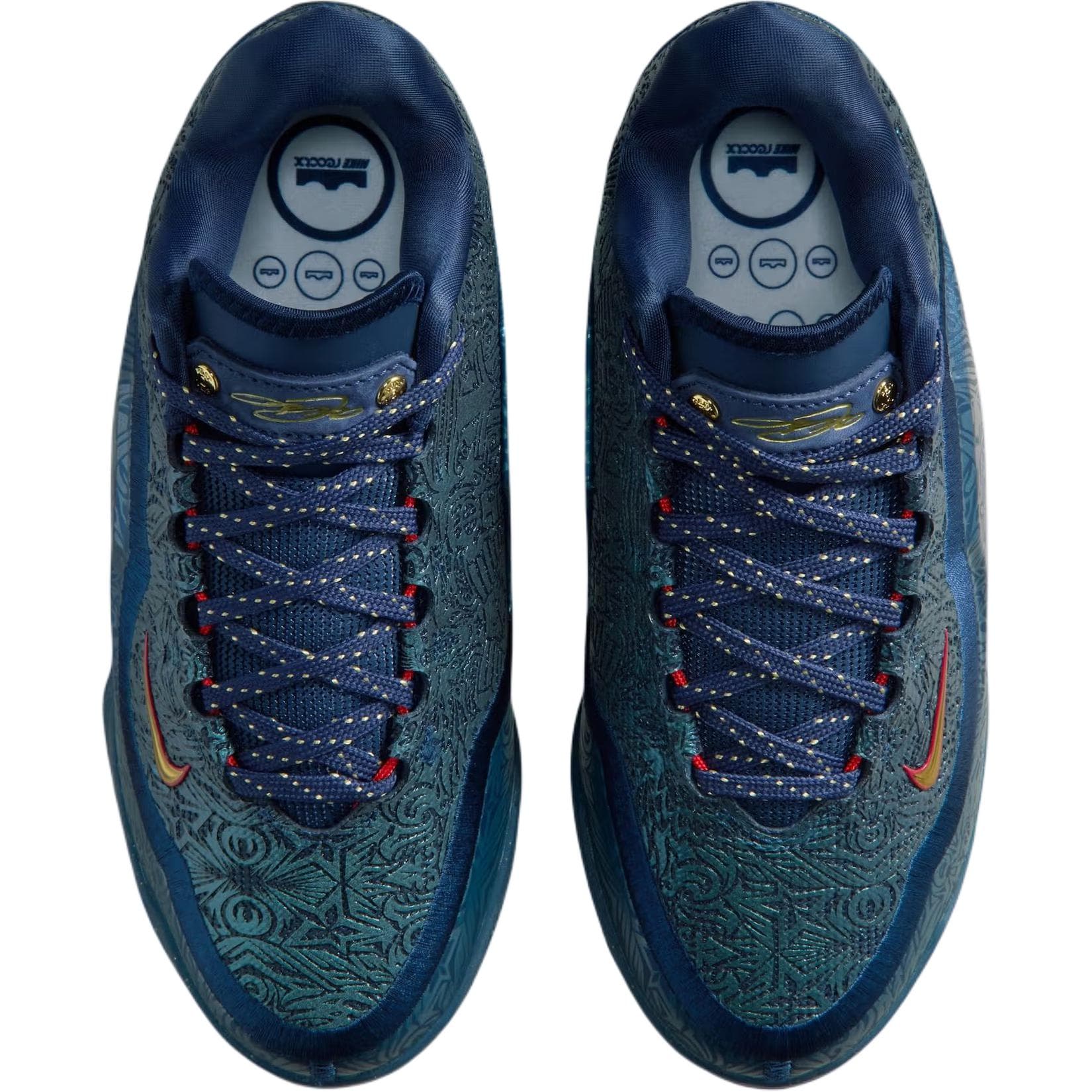 Кроссовки для баскетбола NIKE LeBron 23 Антискользящий Лоу-топы Children's Баскетбольные кроссовки Полночный синий Детский - изображение 4