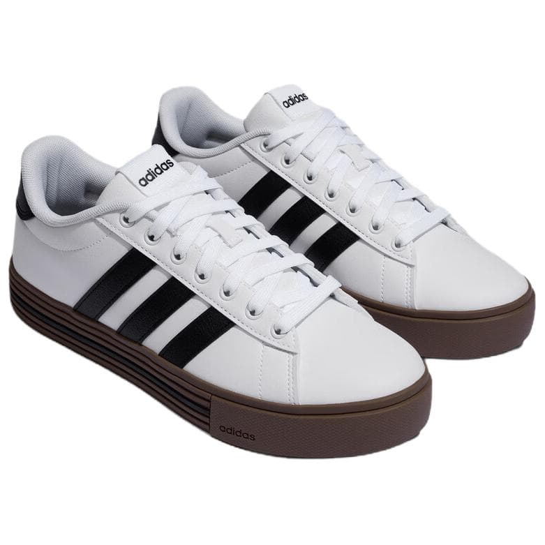 Кроссовки Adidas DAILY 4,0 Синтетическая кожа Low Топ Скейтборд Обувь Унисекс Белый черный - изображение 3