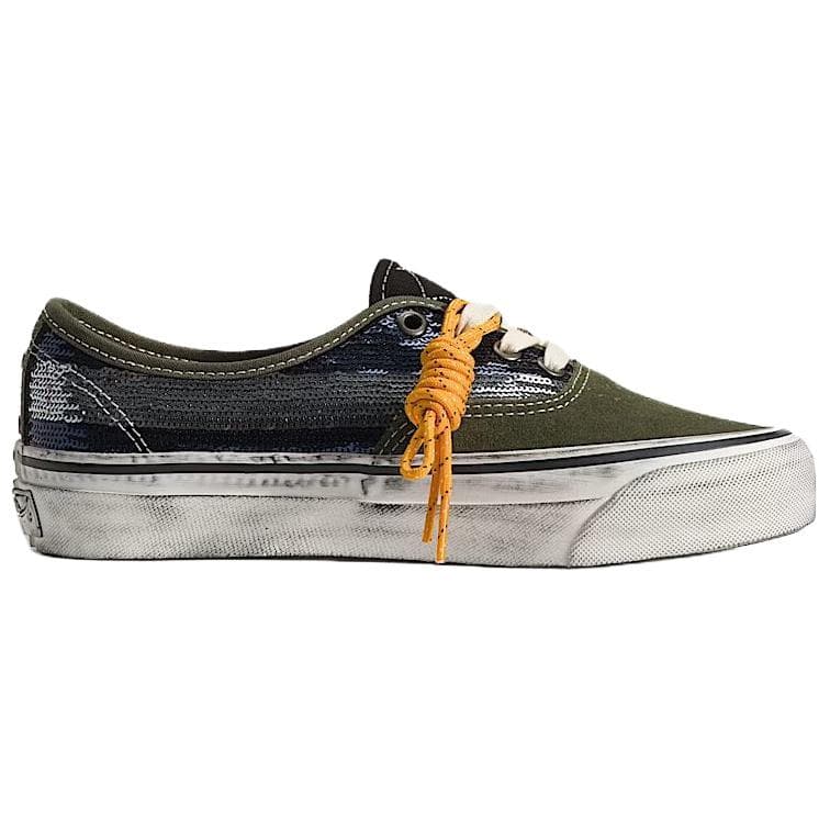 Кроссовки Vans Premium Authentic Low Топ Скейтборд Кроссовки Унисекс Зеленый Синий - изображение 2