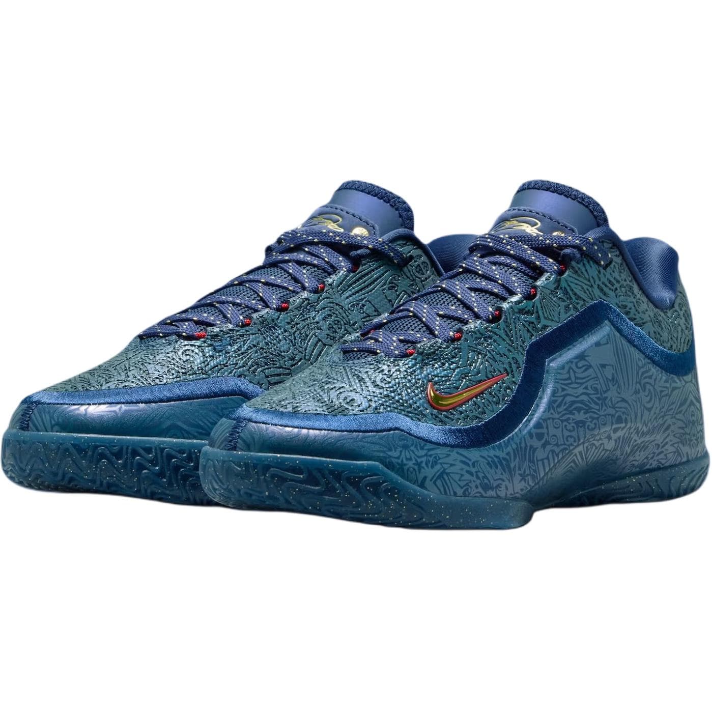 Кроссовки для баскетбола NIKE LeBron 23 Антискользящий Лоу-топы Children's Баскетбольные кроссовки Полночный синий Детский - изображение 3