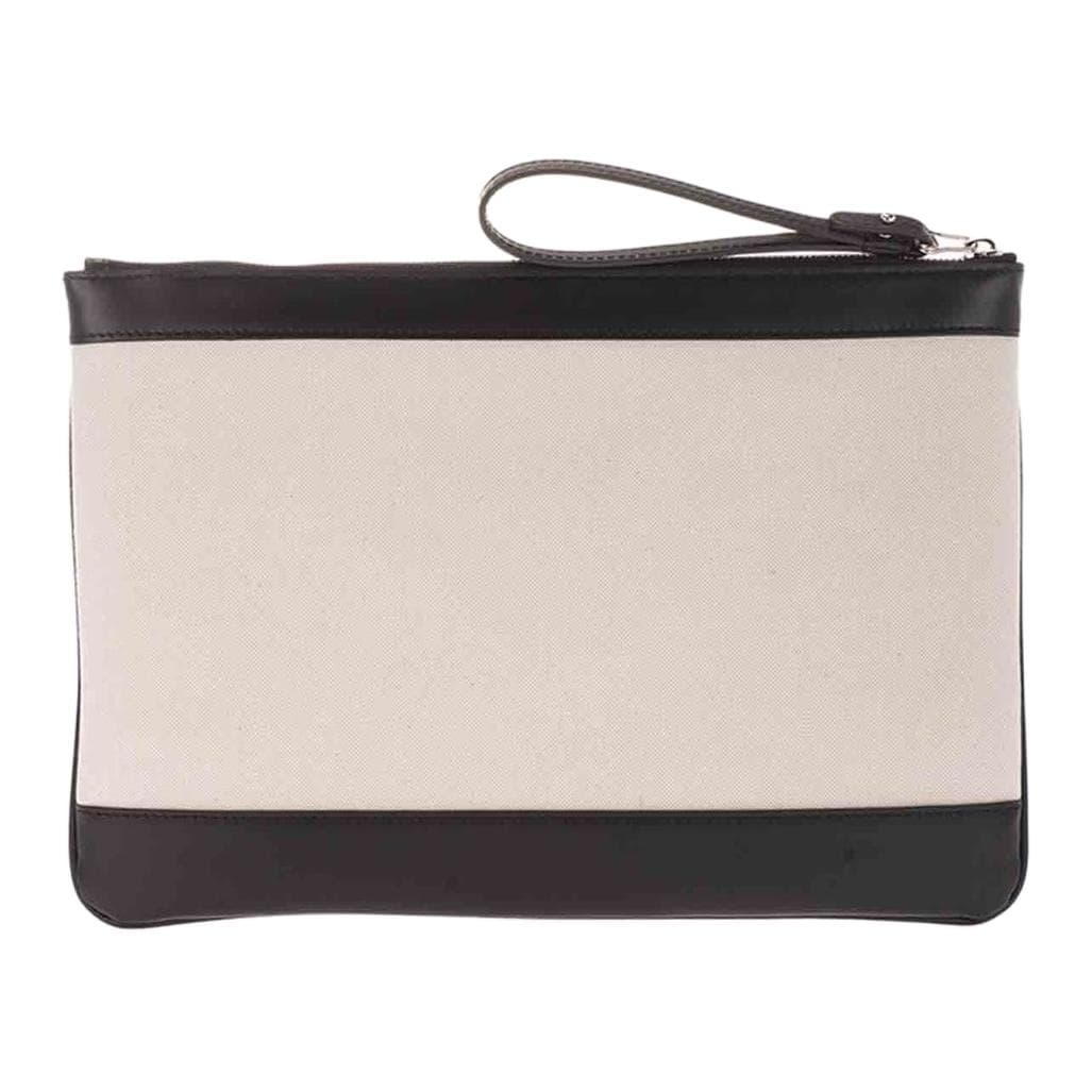 Сумка Balenciaga Canvas Leather Clutch Beige Black - изображение 3