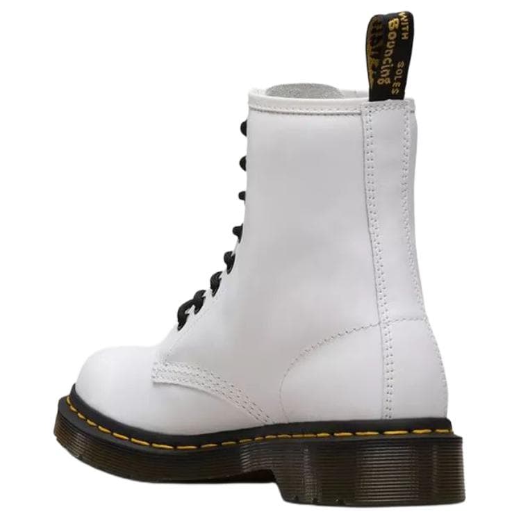 Ботинки Dr.Martens 1460 Женские белые кожаные армейские ботинки - изображение 3
