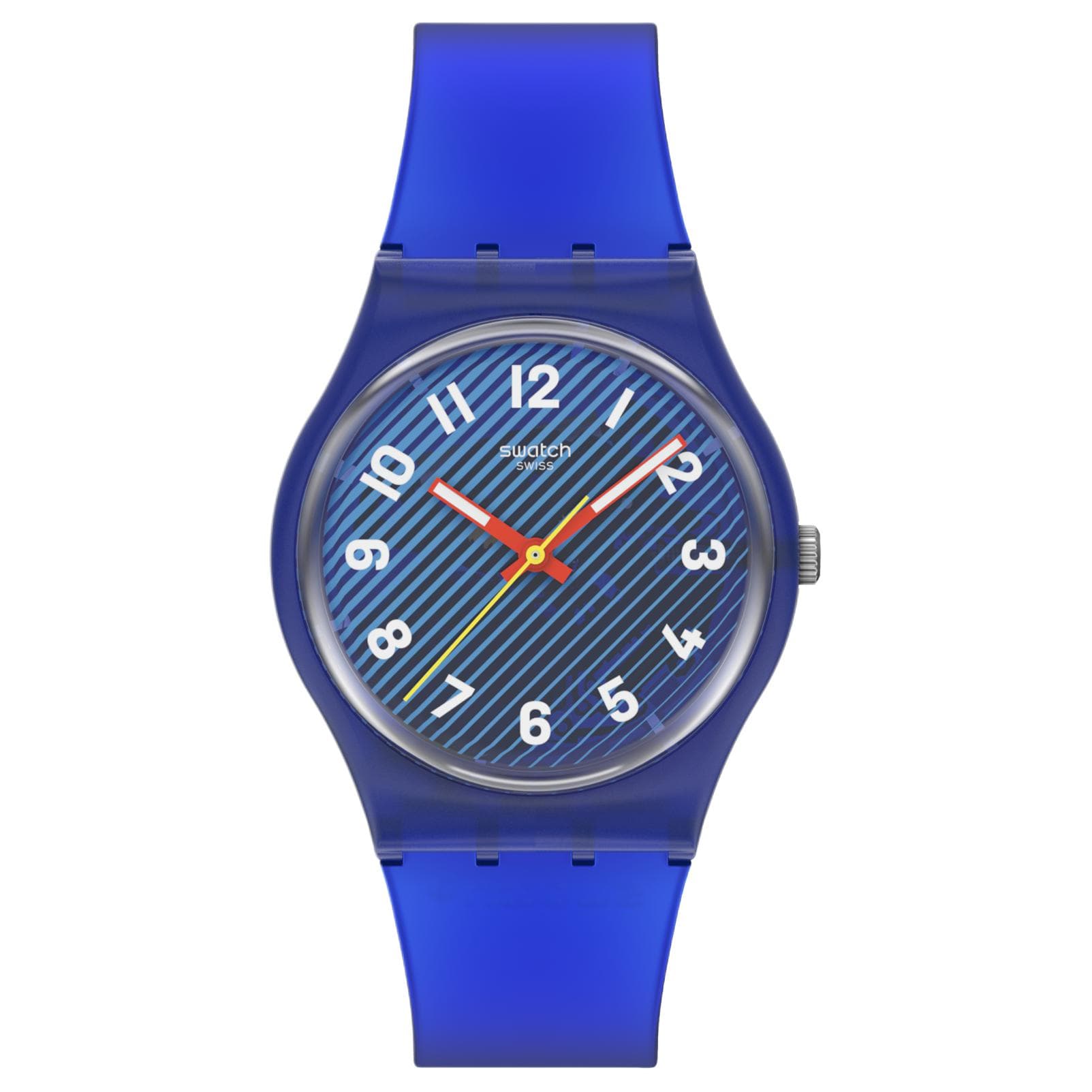 Часы Swatch Essentials Кварцевый механизм 30 м водонепроницаемость женские часы 34 мм синий циферблат - изображение 1