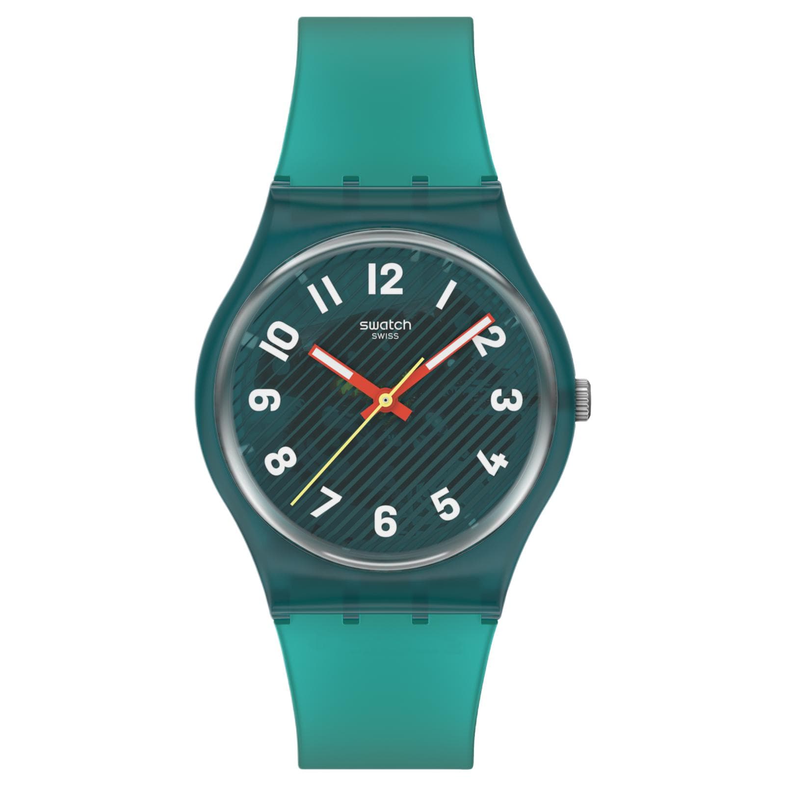 Часы Swatch Essentials Кварцевый механизм 30 м водонепроницаемость унисекс часы 34 мм зеленый циферблат - изображение 1