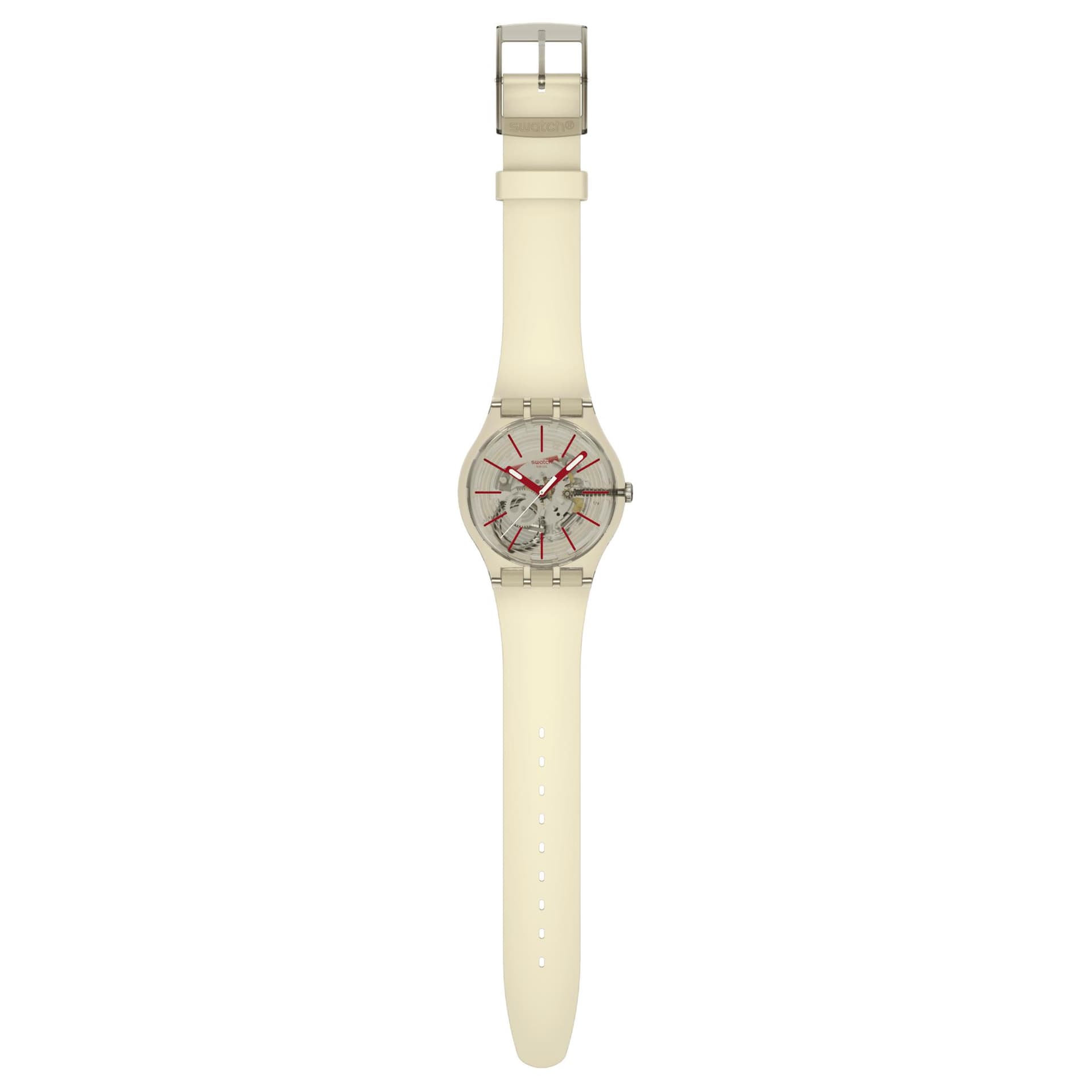 Часы Swatch Essentials Кварцевый механизм водонепроницаемость 30 м унисекс часы 41 мм бежевый циферблат - изображение 2