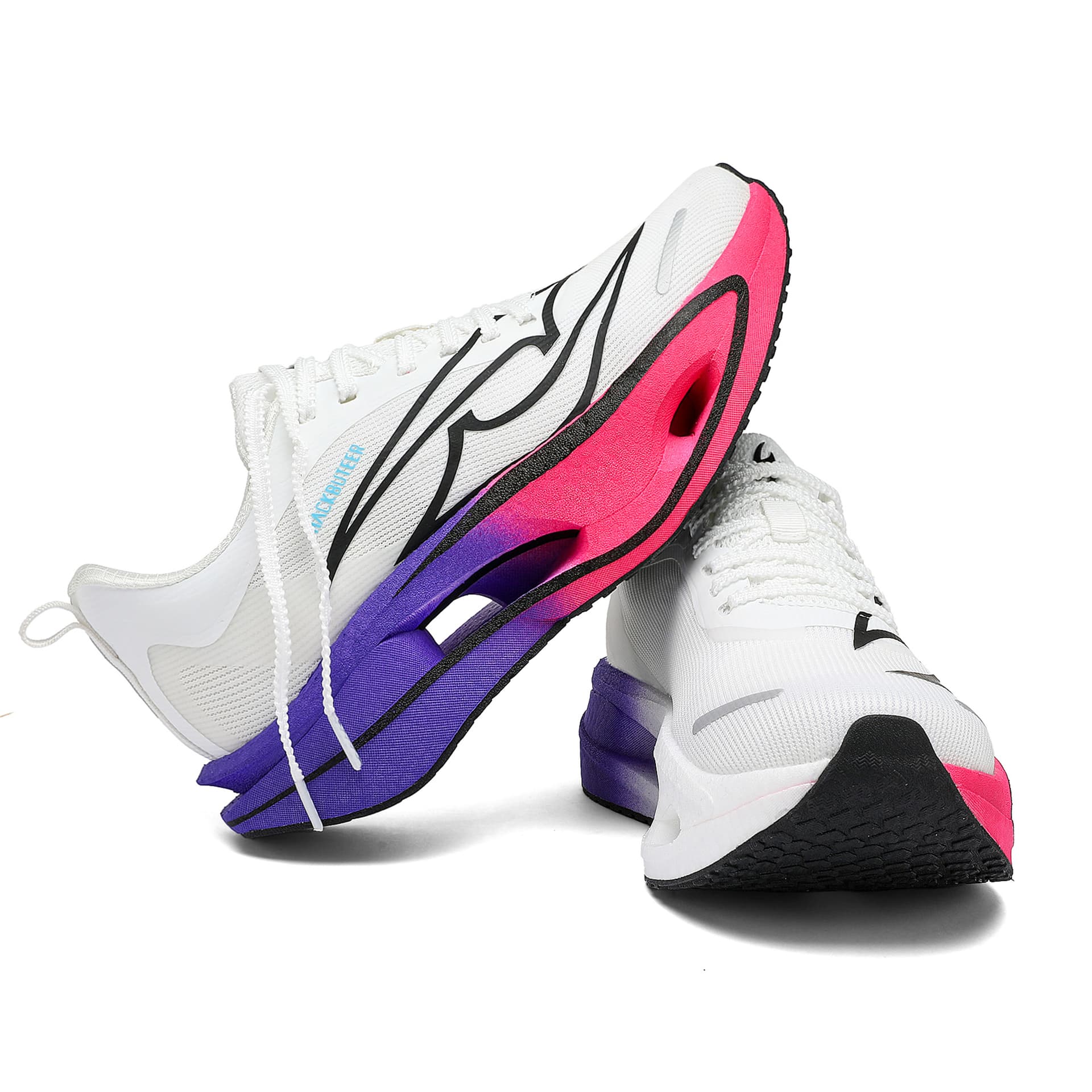 Кроссовки для бега HACKBUTEER Двойной Layer Full Length Карбоновая плита Беговые кроссовки Унисекс Подарочный набор - изображение 4