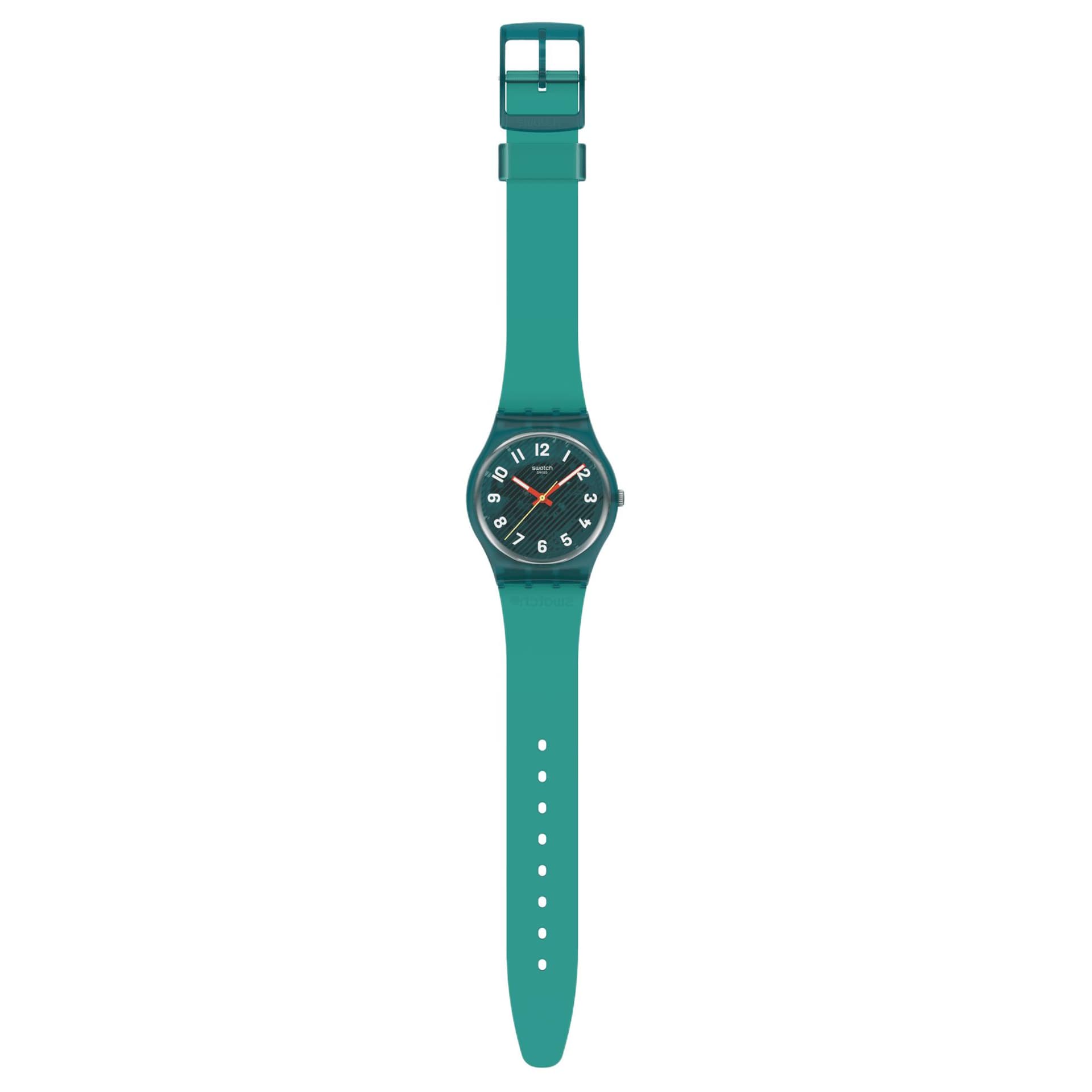 Часы Swatch Essentials Кварцевый механизм 30 м водонепроницаемость унисекс часы 34 мм зеленый циферблат - изображение 2