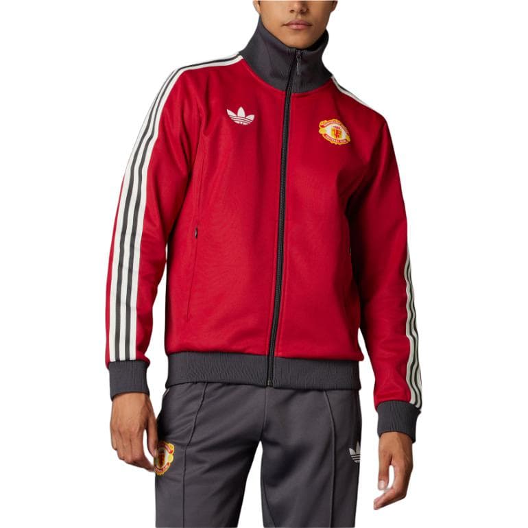 Куртка Adidas Originals MUFC MANCHESTER UNITED Victory Red Men's Jackets - изображение 4