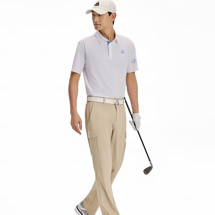 Поло LI NING 1990 Golf Collection Поло Мужской Стандартный белый - изображение 3