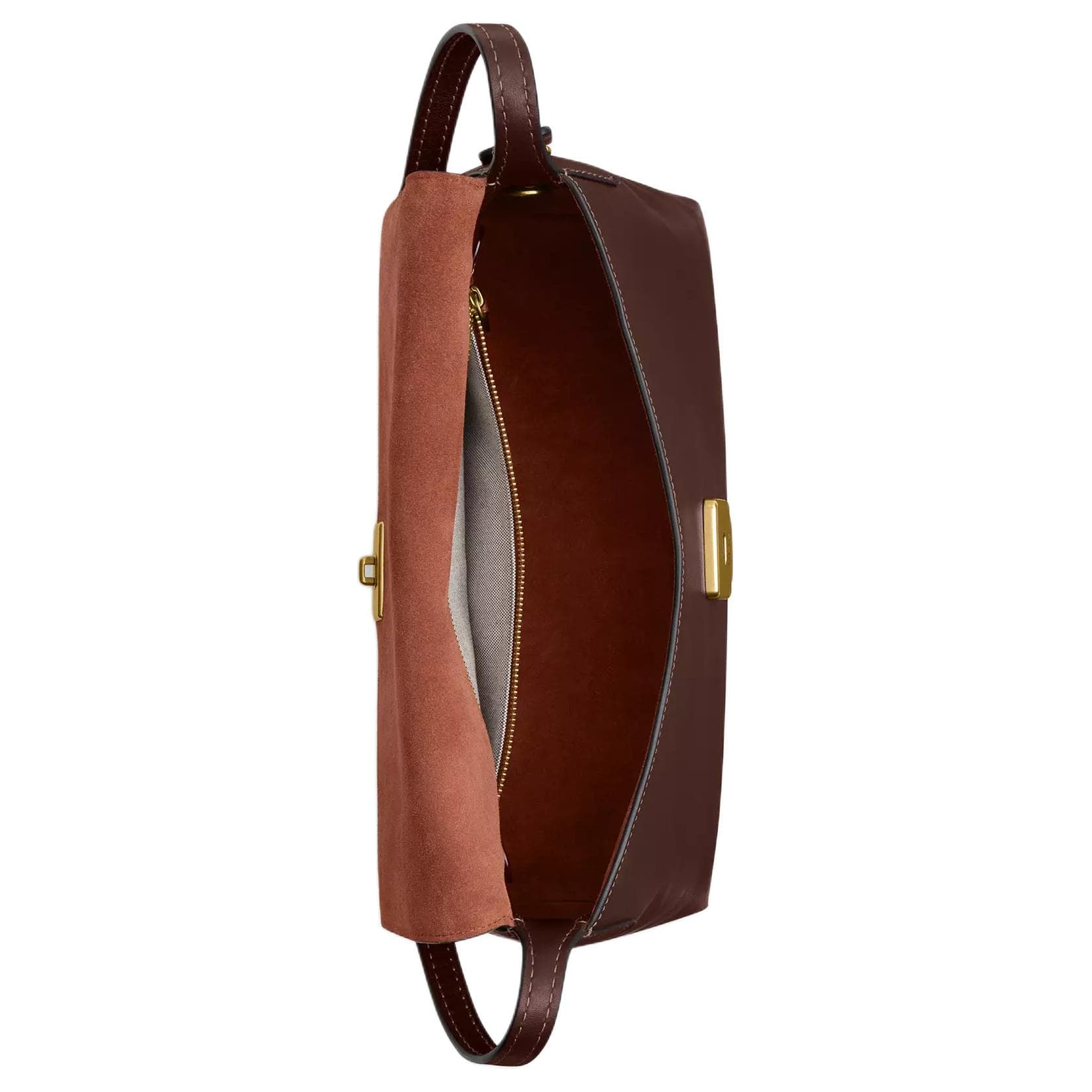 Мини-сумка COACH Chelsea Натуральная крупнозернистая кожа коровы Сумка через плечо Большая Женская Кленовый Лист Коричневый - изображение 4