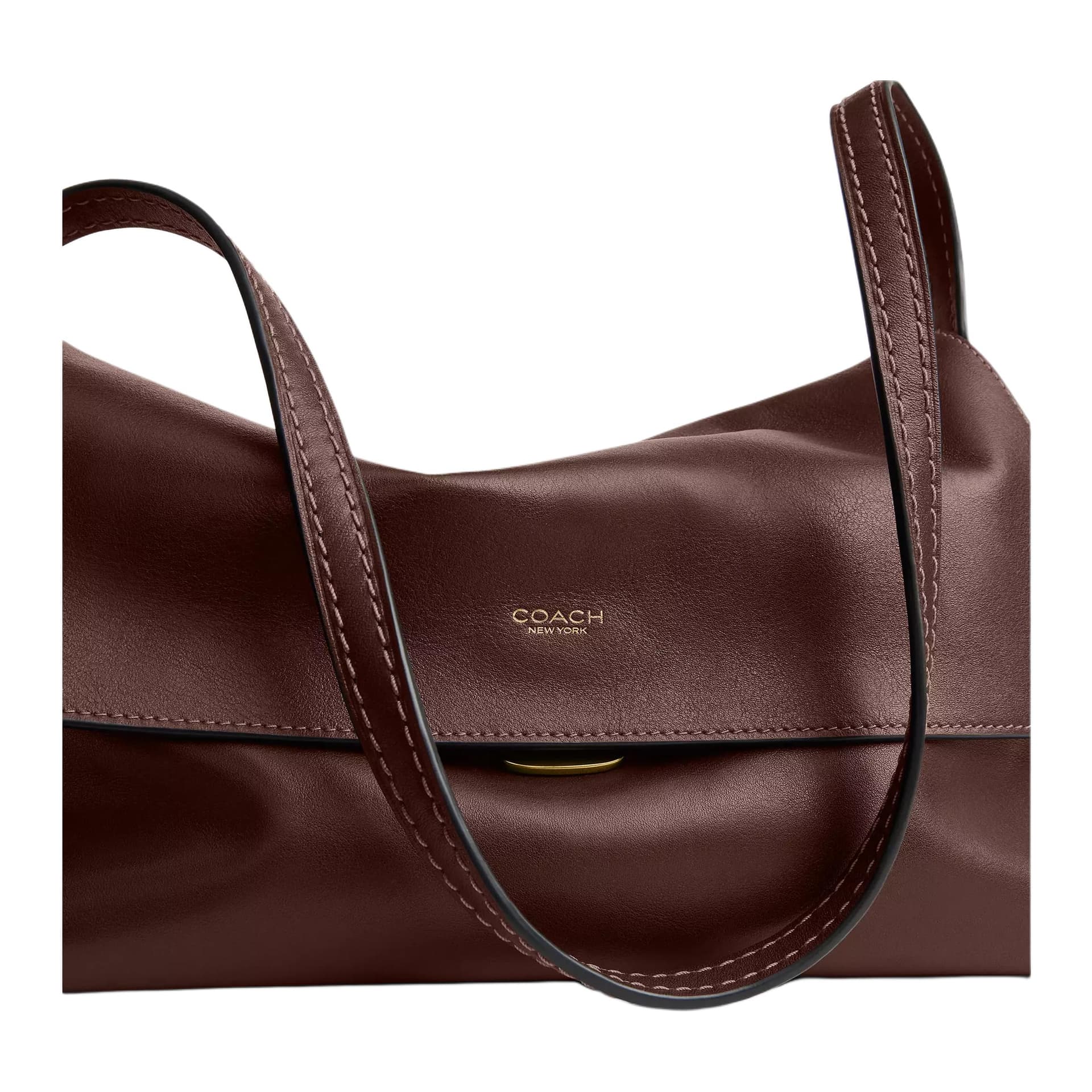 Мини-сумка COACH Chelsea Натуральная крупнозернистая кожа коровы Сумка через плечо Большая Женская Кленовый Лист Коричневый - изображение 7