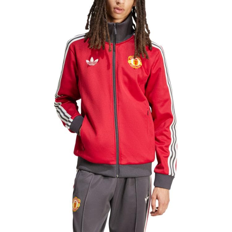 Куртка Adidas Originals MUFC MANCHESTER UNITED Victory Red Men's Jackets - изображение 5