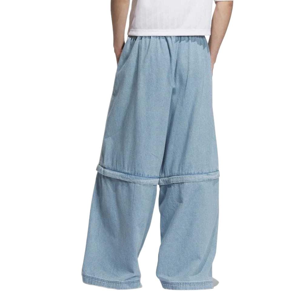 Штаны Adidas Originals SS25 Джинсы Унисекс Светлый Деним Синий - изображение 2