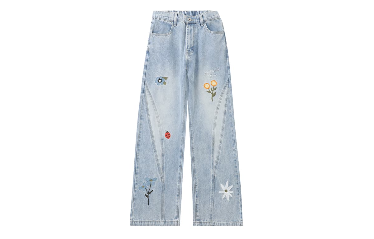 Штаны LAMLICKA Blue Unisex Jeans LAMLICKA Синий Унисекс Джинсы - изображение 1