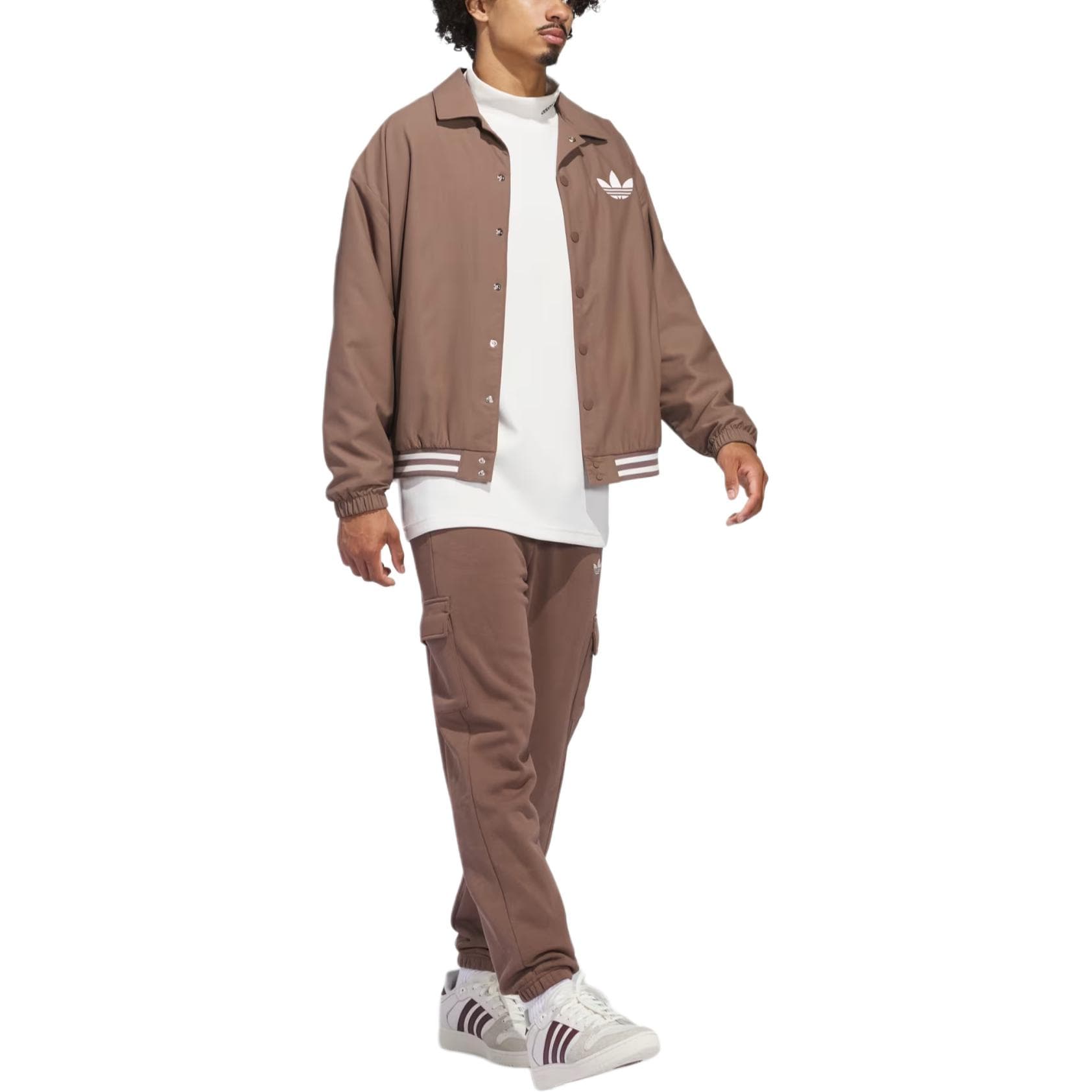 Куртка Adidas Originals COACH JACKET Унисекс Куртка Коричневый - изображение 4