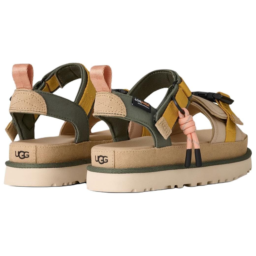 Сандалии с ремешком UGG Золотистая Семейная Корова Спилок Пляжные Сандалии Женские Песочно-Коричневый - изображение 4